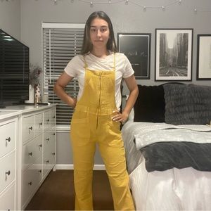 Anthropologie yellow “the painters” overalls